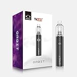 Vaporizer Vape Pen Orbit Wax Kit 1700mAh Coil Less Quartz Cup 10S Per Heat Rechargeable Vape Pen Black(No Nicotine)