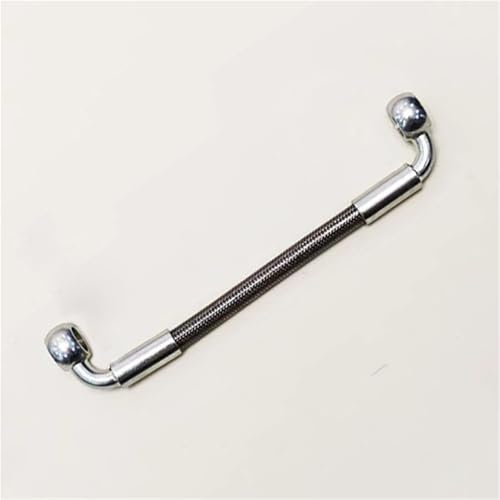 Tuyau de frein tressé pour moto 220cm flexible acier durite M10 90°