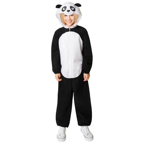 amscan 9916849 Costume panda à capuche pour enfants de 4 à 6 ans