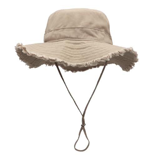 SJTJSPX Chapeau de Soleil Femme Homme Chapeau Anti UV UPF 50+ Été Chapeau de Seau Pliable Chapeau de Pêcheur à Large Bord Casquette Visière Capeline Plage...