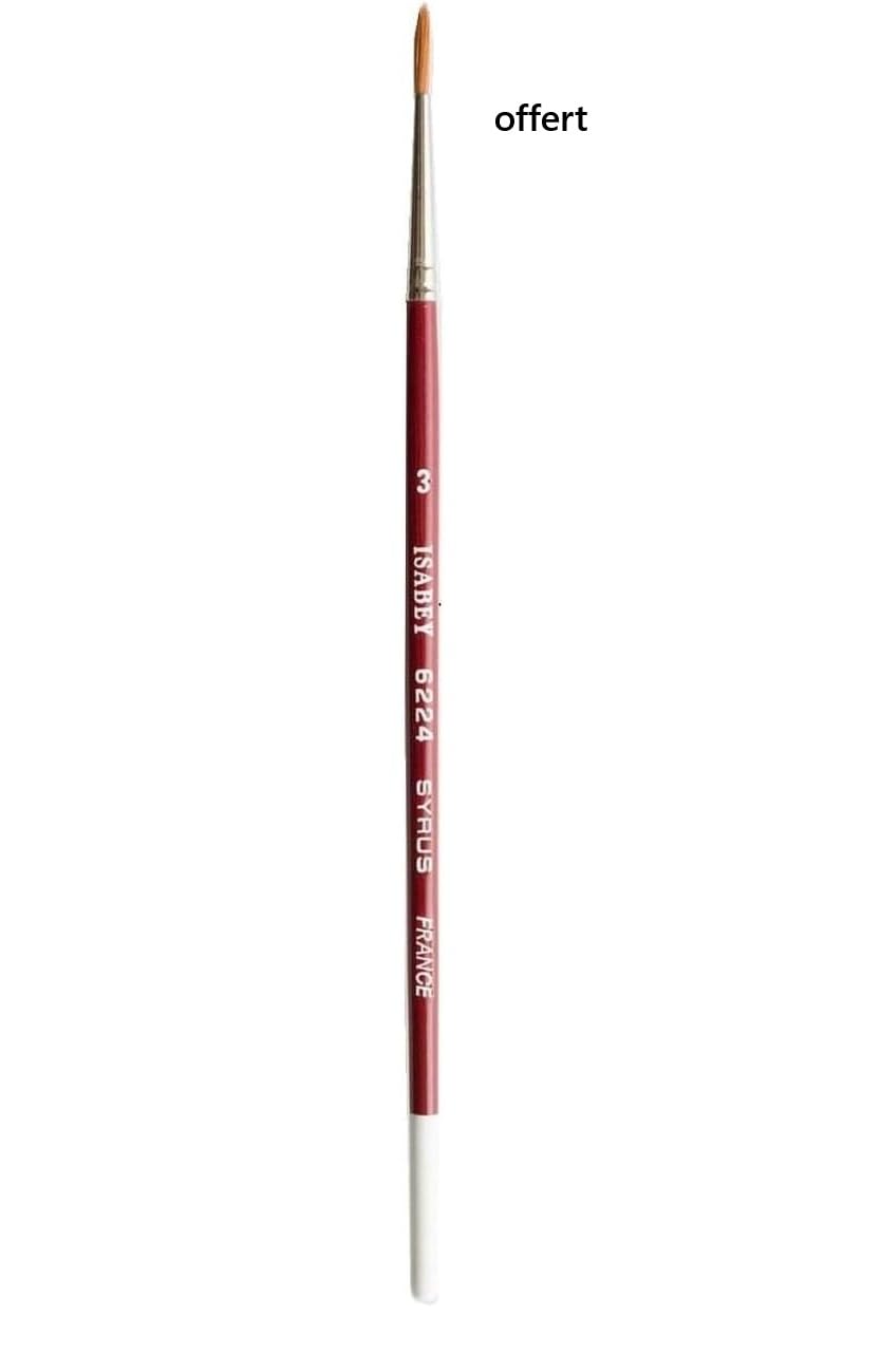 Sennelier Boîte de Peinture Aquarelle Extra-Fines, 18 Demi-Godets Métal + Pinceau