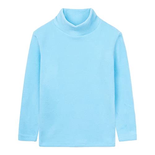 Image of LittleSpring Unisex Boys Girls Polar Fleece Shirt Base Turtleneck Top (2-14 Years)