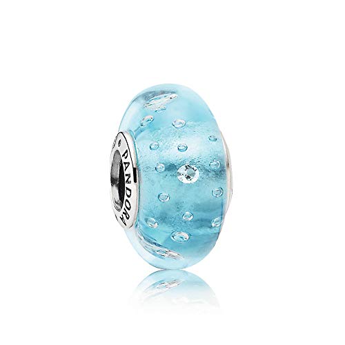 Preisvergleich Produktbild Pandora 791618CZ Blau sprudelnder Murano-Glas, Charm