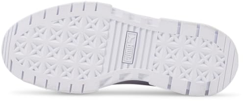 PUMA Kids Girls Mayze Leather Platform Lace Up Sneakers Shoes - White - Size 5.5 M4
