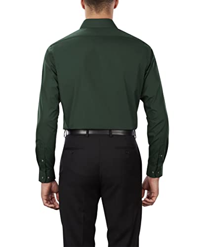 Image of Van Heusen Men's Poplin Regular Fit Solid Point Collar Dress Shirt