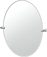 Vista 33 de Gatco 5679SM - Espejo rectangular sin marco, 24 pulgadas, latón cepillado negro mate combinado