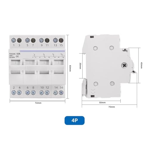 Commutateur de transfert manuel 4P避免电网冲突的40A双电源隔离开关 - 3