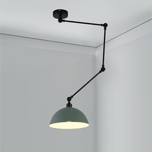 Lampade a Sospensione Faretti da Parete Lampada a Sospensione con Braccio orientabile Lampada a Sospensione cablata Illuminazione a Sospensione indust