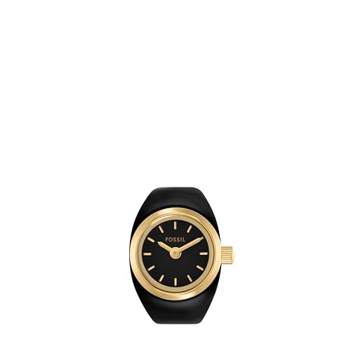 Image of Fossil Women's Watch Ring, Quartz Stainless Steel Two-Hand Ring Watch for Women
