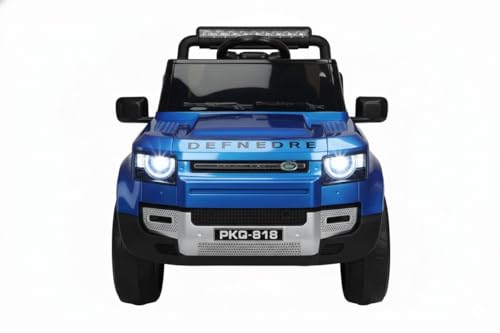 Image of Kids Defender Car 4X4 Heavy Duty 12V Electric Ride On Car for Baby with Remote Control (1-7Yrs) Kids Battery Operated Ride On (Blue)