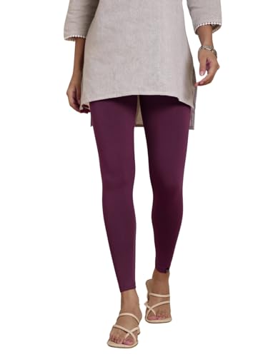 Image of TWIN BIRDS Women Viscose Ankle Leggings | Stretchable Kurti Wear Bottom