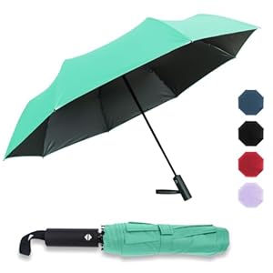 Automatic Travel Umbrella Windproof Lightweight Strong Compact Rain Umbrellas 8Ribs Collapsible Backpack Umbrella Suit For Adult