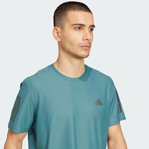 adidas Own The Run tee Camiseta, Preloved Teal, M para Hombre