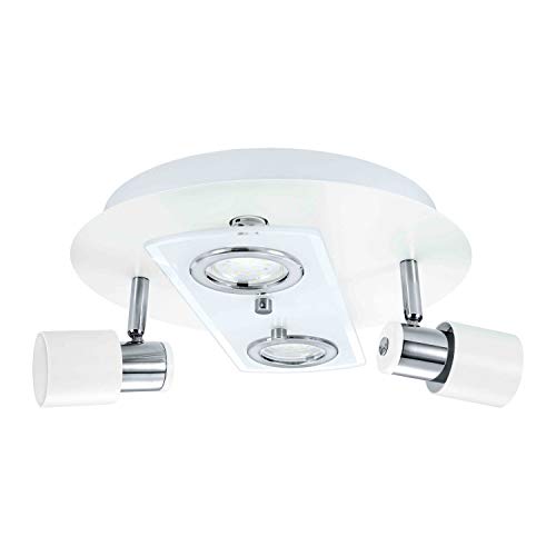 Preisvergleich Produktbild EGLO PAWEDO 1 Wand- / Deckenleuchte, Stahl, 12 W, weiss, chrom