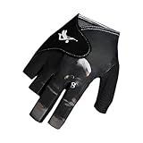 Gute Atmungsaktivität: Diese Handschuhe sind für das langfristige Billardtraining geeignet und sind atmungsaktiv und schweißfest, ausführlich gemacht, um die Hände kühl und trocken zu halten, und passen sowohl Männer als auch Frauen perfekt an