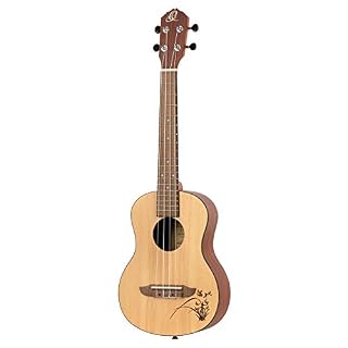 Ortega Guitars Ukulélé Ténor acoustique – Série Bonfire – table épicéa avec motif gravé au laser (RU5-TE) - Les Beatles, Paul McCartney, John Lennon, RIngo Starr, George Harrison Ortega Guitars Ukulélé Ténor acoustique - Série Bonfire - table épicéa avec motif gravé au laser (RU5-TE) – Image 3