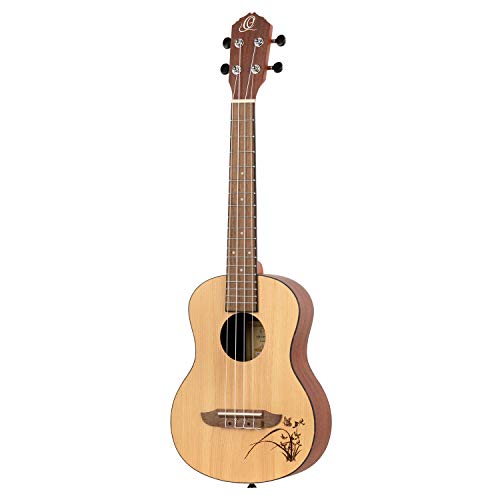 Ortega Guitars Ukulélé Ténor acoustique – Série Bonfire – table épicéa avec motif gravé au laser (RU5-TE) - Les Beatles, Paul McCartney, John Lennon, RIngo Starr, George Harrison Ortega Guitars Ukulélé Ténor acoustique - Série Bonfire - table épicéa avec motif gravé au laser (RU5-TE) – Image 4