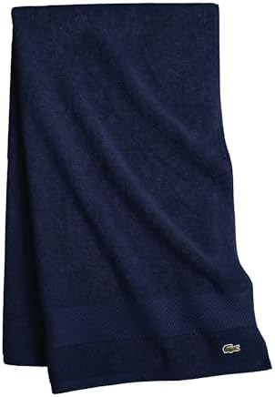 Amazon.com: Lacoste Heritage 100% Supima Cotton Bath Towel, Navy, 30