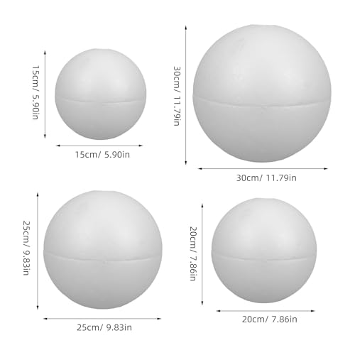 Boules en mousse pour projets de Noël et décors de table faits maison