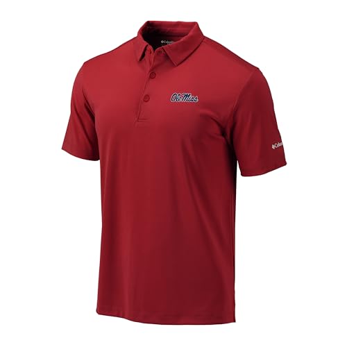 Columbia Univ of Mississippi Rebels Golf Men's Lightweight Casual Golf Polo