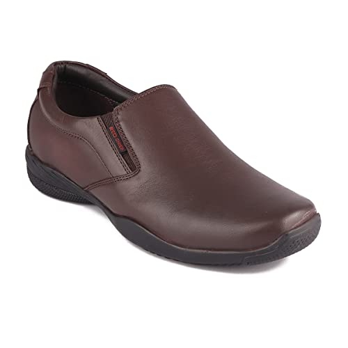 Image of Red Chief Men's Genuine Leather Slip-On Formal Shoes - Effortless Style, Everyday Comfort | RC3812