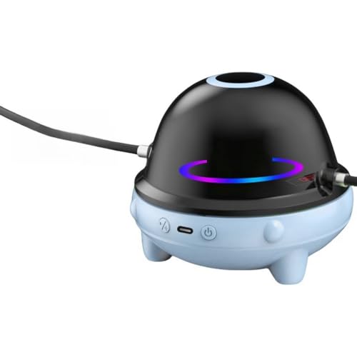 Iuseike 電動縄跳び、スマート縄跳びマシン、自動縄跳び機、携帯縄跳び リモコン付き、速度調整 USB充電式 自動的に音楽と光をカウント 家庭用 子供 室内 幼児 多機能 お誕生日 贈り物 親子アクティビティ 子供用スポーツ用品 (A,ブルー)