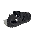 Hook-and-loop strap closure Adidas Jungen Unisex Kinder Captain Toey 2.0 K Sandals, Multicoloured (Negbás Negbás Ftwbla), 30.5 EU
