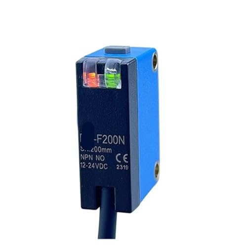 Sensor de color NPN F200N de 200 mm soluciona errores de lectura óptica por vibración en cintas
