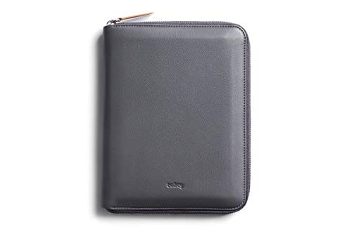 Bellroy Work Folio A5 - プレミアムレザー製二つ折りケース（A5サイズのノート、ペン、ケーブル、文房具、旅アイテムを収納可能）- Graphite