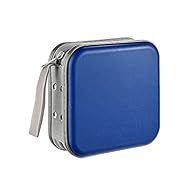 [High Quality] CD case is made of plastic+pp film. It has hard plastic, slim zippers and nice craftsmanship. It's waterproof and wear-resistant. It can hold 48pcs discs. [Protective Fixed Pages] The inner pages are directly sewn and fixed in the box,...