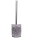 Produktbild Moderne WC Bürste aus hochwertigem Kunststoff, elegantes Design, pflegeleicht, Glitzer Silber