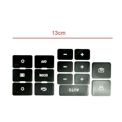 Autocollant bouton commande chauffage climatisation noir pour Audi A6