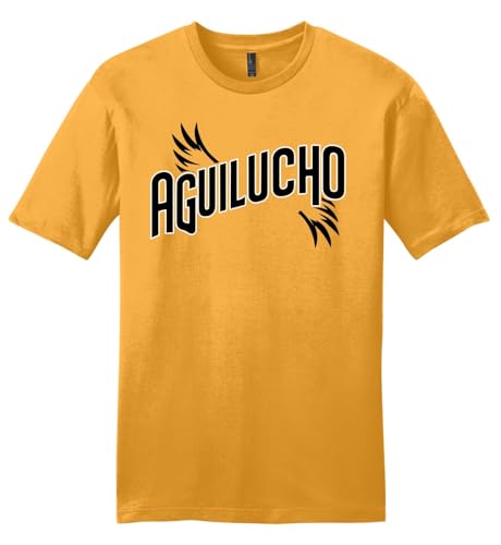 Dominican Baseball Fan T-Shirt guilas Cibaeas Baseball Aguilucho Tee Premium Cotton Unisex Shirt (US Alpha Large Regular Regular Yellow Gold)