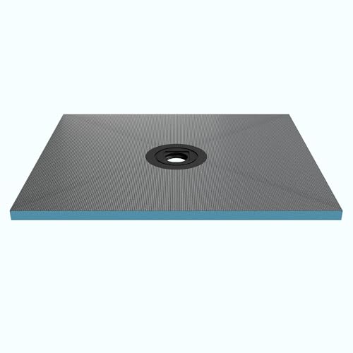 Mai & Mai Receveur de Douche à Carreler XPS 100x120cm avec Bonde Recoupable sur Mesure pour Douche