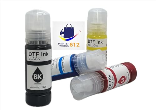 Image of Super-Tank DTF T-Shirt Printer with DTF Ink and Powder Pack for Heat Transfers, Easy Filling, Built-in Scanner and Copier- Medium DTF Conversion Printer