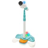 winfun Micrófono inalámbrico, Soporte Ajustable, Luces de Colores, Melodías Infantiles, Efectos de Voz y aplausos, Sonidos Beatbox, Karaoke Infantil, Juguete Musical, +36 Meses (39374)