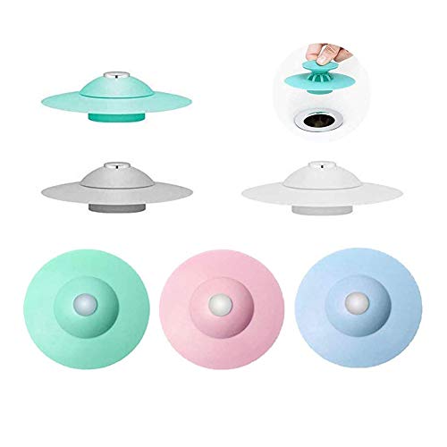 Tapón de Silicona para Fregadero de 6 Piezas, colador extraíble, tapón de...