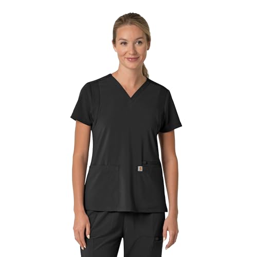 Carhartt Scrubs for Women Force Cross-Flex Panel V-Neck...