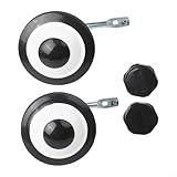 Besttoolifes Kinder-Muttern, Stimmbare Carbon- und PU-Räder mit Stahllicht, selbstsichernde Stabilisatoren, leise Kugellager für 30,5 cm, 35,6 cm, 40,6 cm, 45,6 cm, 50,6 cm (14 Zoll)