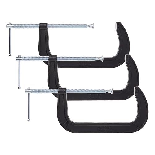 Image of BESSEY CM80 Drop Forged, C-Clamp, 8 In.,Black (Pack of 3)