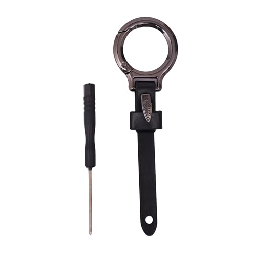 Image of BROGBUS Unisex Belt Loop Vegan Leather Key Ring Keychain for Keys Car and Bike