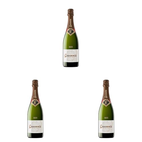 Codorníu Extra Ecológico - Cava Semiseco - 75cl (Paquete de 3)