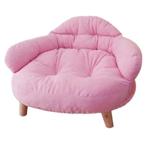 ペットソファー ペットベッド 猫 犬 ソファ ベッド ペット家具 寝具 椅子 足付き 取り外せる 洗える カバー ローソファー ロータイプ リバーシブル インテリア リビング おしゃれ かわいい ふわふわ 暖かい 冬/夏 通年 安定性 (50*40*24c