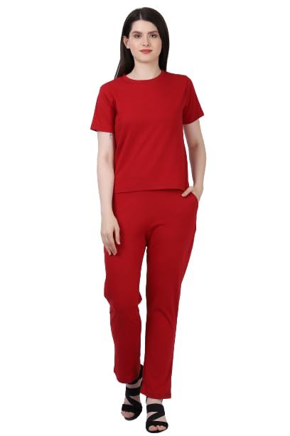 CANIDAE Ladies Short Sleeve Tshirt & Pyjama Set | 12 Colours | Small - 12XL | All Plus Sizes-picture-16