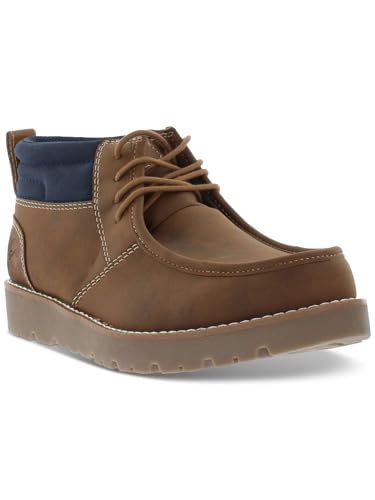Image of Weatherproof Vintage Mens Chester Faux Leather Chukka Boots Tan 12 Medium (D)