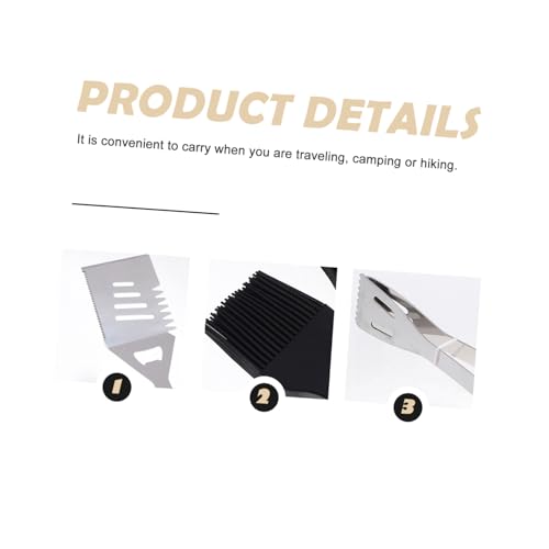 Set portátil de accesorios para barbacoa de acero inoxidable miniatura 2