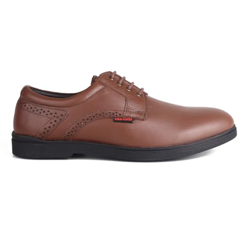 Image of Red Chief Lace Up|Casual Shoe for Men|Low Ankle|Flexible,Comfortable & Breathable|Genuine Leather|PU Sole Brown | RC3877