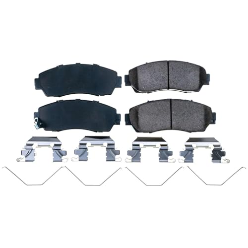Image of PowerStop Front Brake Pads for Acura RDX 2021-23 |TLX 2021-25 |Honda CR-V 2021-22 |Passport 2021-22 - Z17 Ceramic Brake Pads with Installation Hardware, 17-1521N