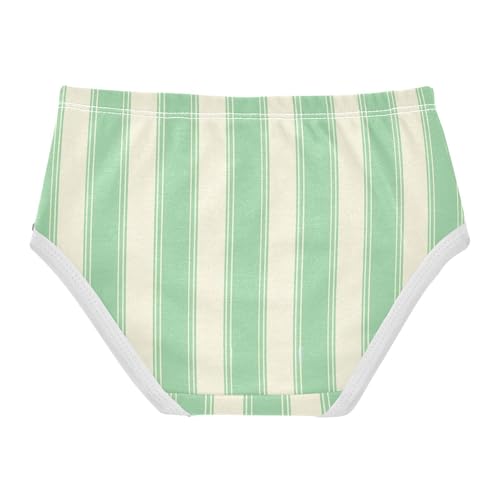 Green Yellow Stripe Toddler Girls's Underwear 2T 23009042