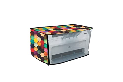 Image of Printer Cover for HP Laserjet M1020 Plus Printer with Zipper for Dust Protection (Ballstrips)-15x8.5x9.5 cm